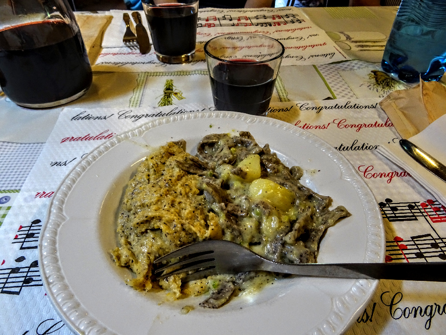 Pizzoccheri and polenta