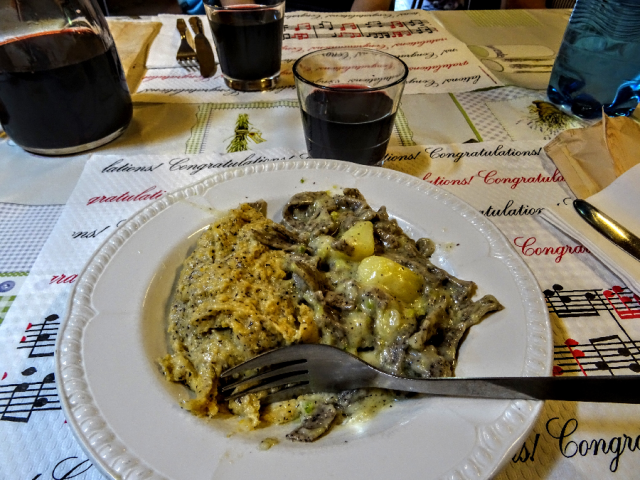 Pizzoccheri and polenta