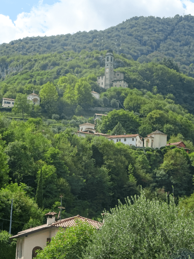 12. Via per Ossuccio with Sanctuary