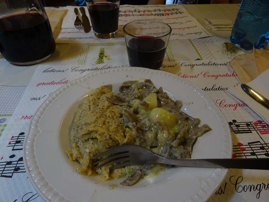 pizzoccheri and polenta