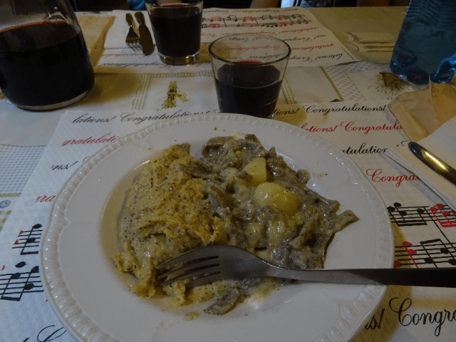 pizzoccheri and polenta