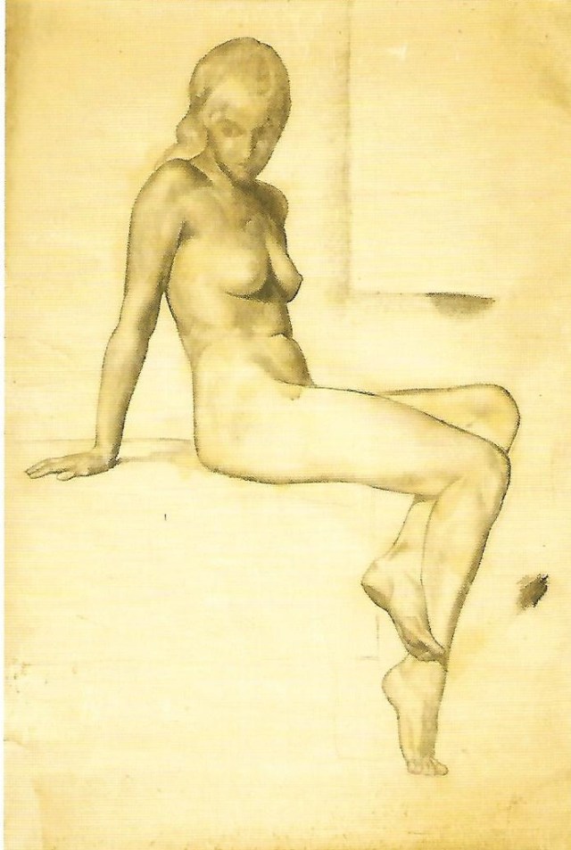 Female Nude by Manlio Rho, 1932