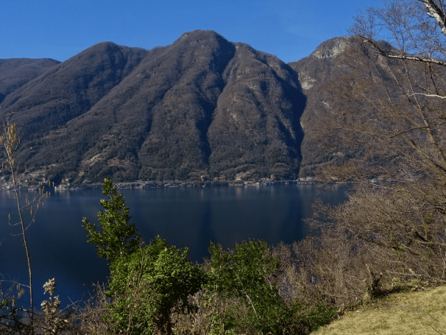 Brienno to Argegno - sheer mountainside
