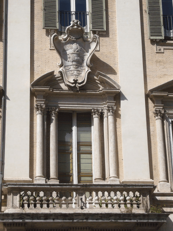Palazzo Chigi Odescalchi with arms