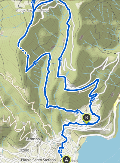 Climbing Monte Bisbino