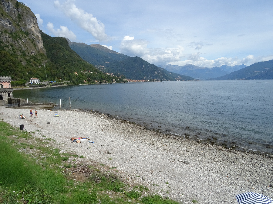 Beach at Griante