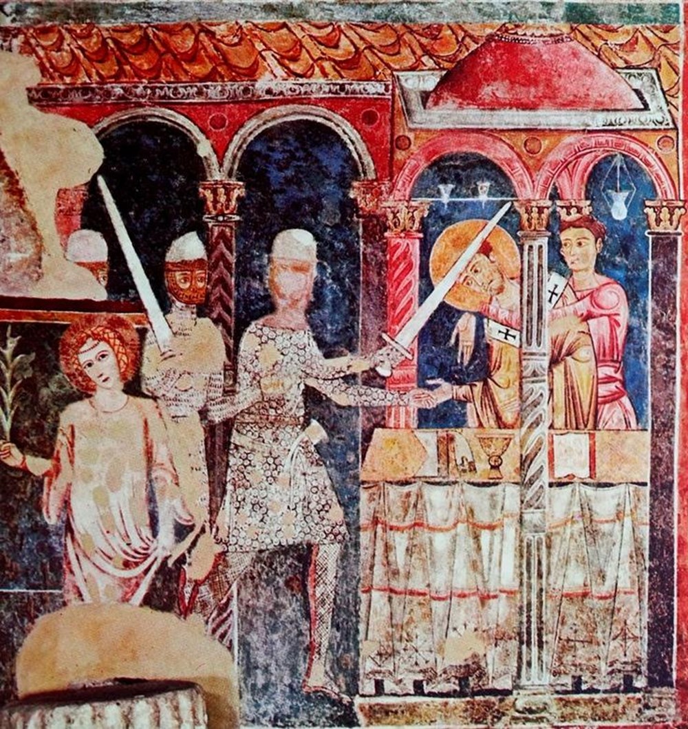 becket fresco in Spoleto