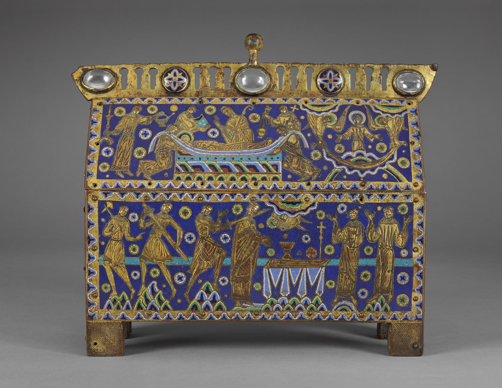 Reliquary casket showing the murder of Thomas Becket copyright VandA